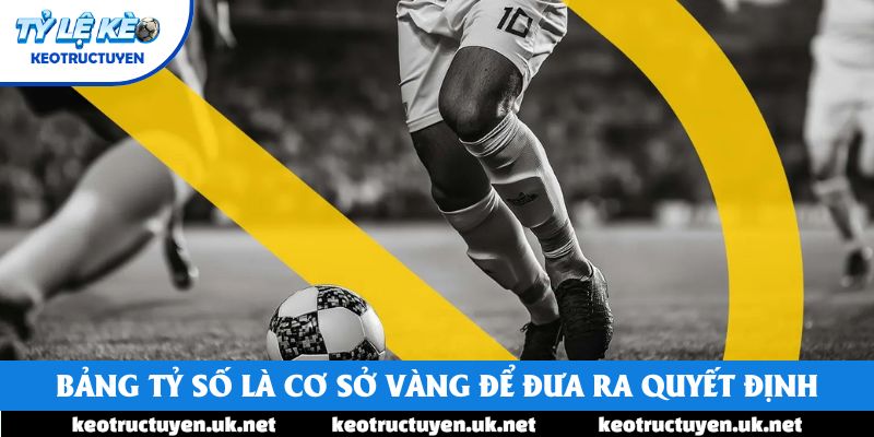 Bảng tỷ số là cơ sở vàng để đưa ra quyết định