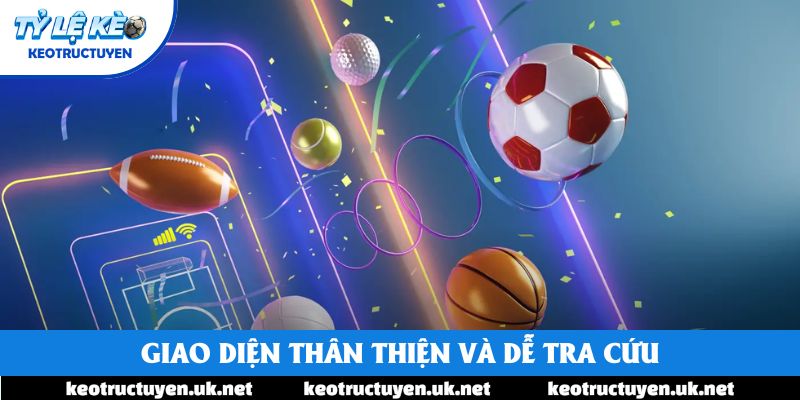 Giao diện thân thiện và dễ tra cứu