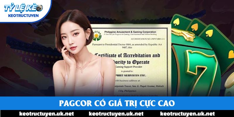 PAGCOR có giá trị cực cao
