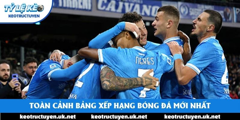 Toàn cảnh bảng xếp hạng bóng đá mới nhất